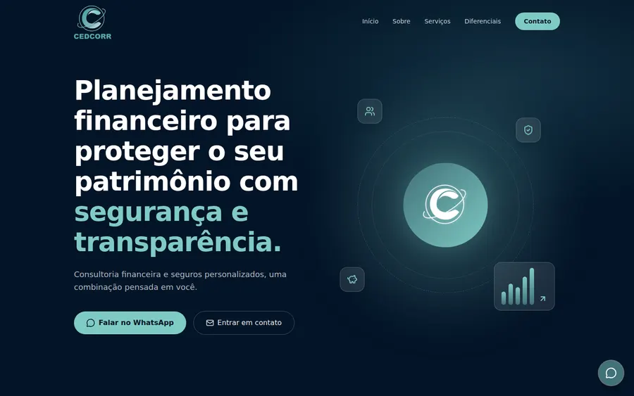 Sitio desarrollado para CedCorr Soluções